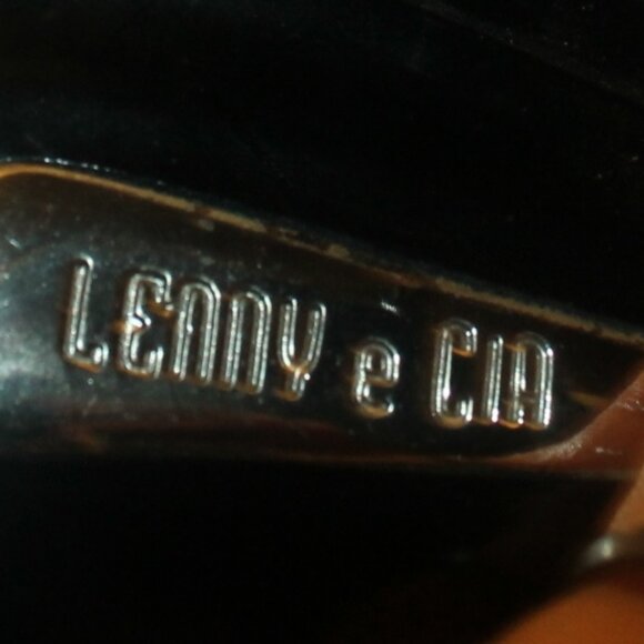 $299 Lenny e Cia Black Pearl Embellished Strappy Stiletto Heels Sandals 37 6.5 - Picture 5 of 8